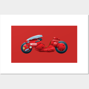 Akira, Kaneda's Motorcycle Posters and Art